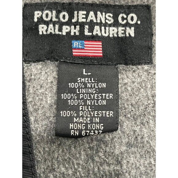Polo Jeans Co.‎ Ralph Lauren Men's Vintage Black Coat Jacket Size Large - Picture 6 of 14